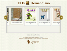 Tablet Screenshot of elecohernandiano.com